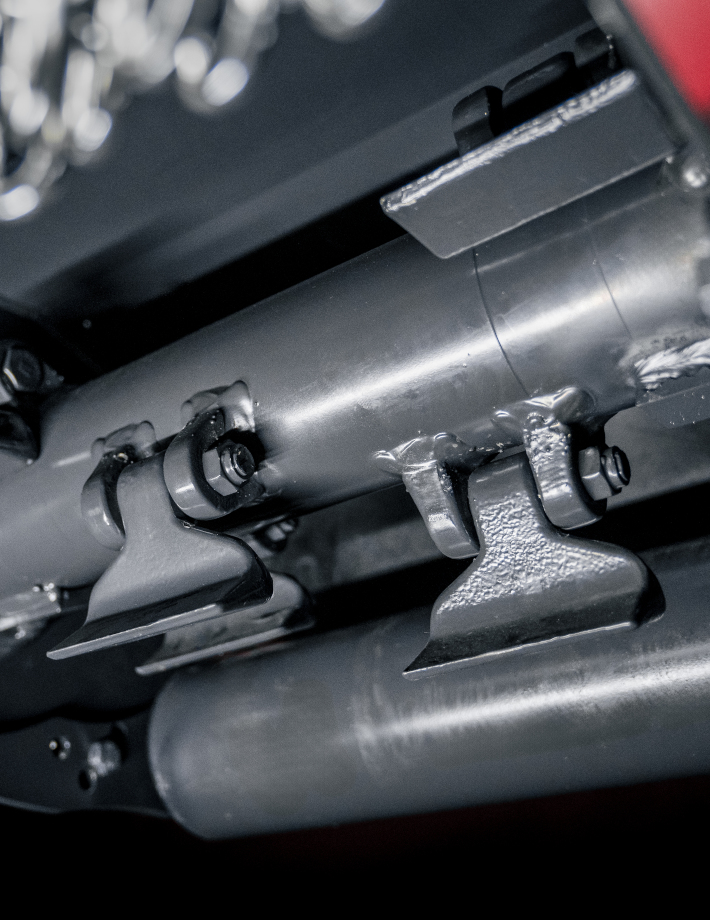 H3 direct - Das effiziente Mulchen wird durch den innovativen HELIX-Rotor mit selbstschärfenden SMW-Schlegeln gewährleistet. Hiermit wird eine gleichmäßige, präzise Zerkleinerung von Gras und Gebüsch erreicht.