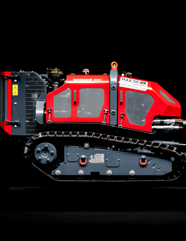 MAX 50 le - AUTO TRACK TENSION zur aktiven automatischen Laufkettenspannung sorgt dafür, dass die Raupen der MAX 50 le jederzeit mit der idealen Spannung laufen - ganz ohne manuelles Nachjustieren.