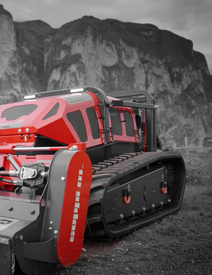 MAX 75 le - AUTO TRACK TENSION zur aktiven automatischen Laufkettenspannung sorgt dafür, dass die Raupen der MAX 50 le jederzeit mit der idealen Spannung laufen - ganz ohne manuelles Nachjustieren.
