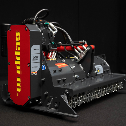 SEPPI MICROSOIL rc compact stone crusher for radio-controlled tracked tool carriers and mini loaders, 30–80 HP