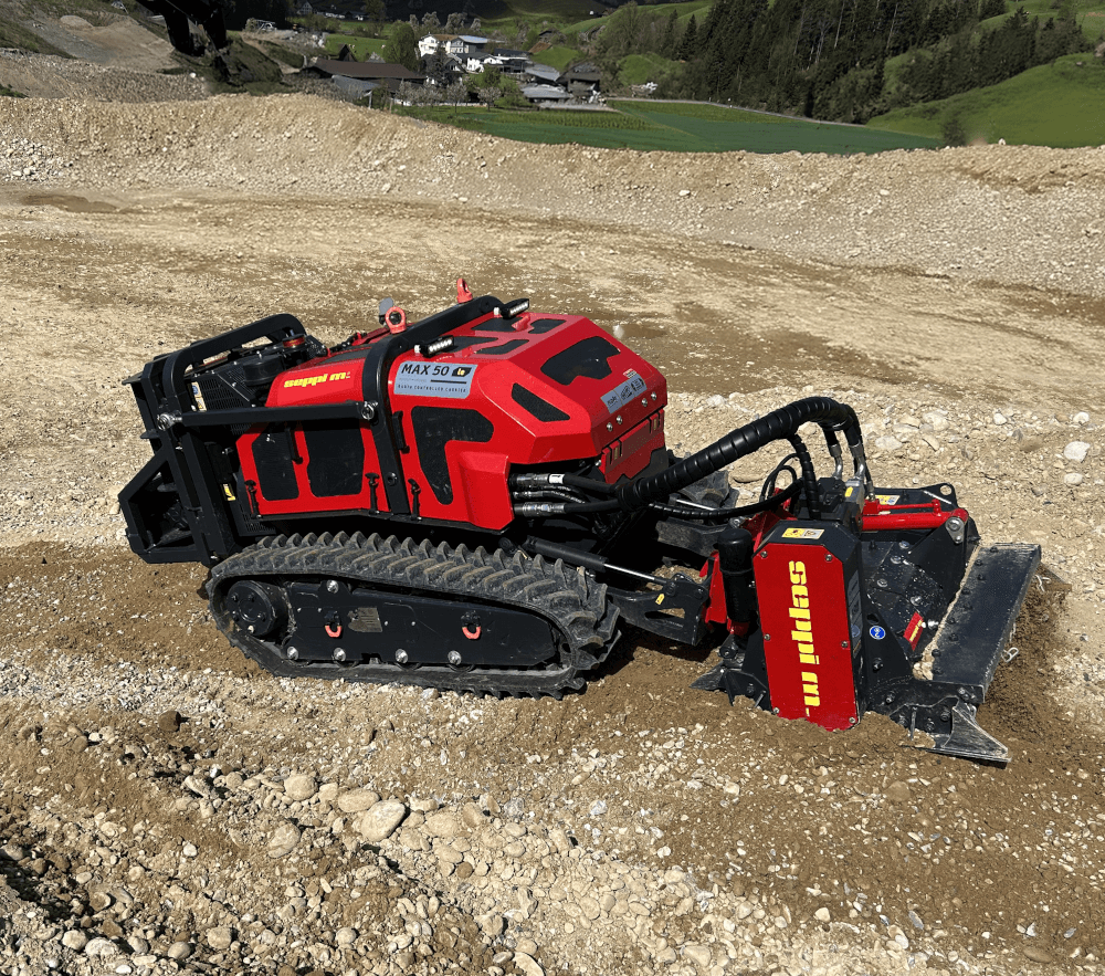 MICROSOIL rc ist ein kompakter, aber äußerst robuster Steinbrecher, der speziell für funkgesteuerte Raupenfahrzeuge und Mini-Lader im Leistungsbereich von 30 bis 80 PS entwickelt wurde.