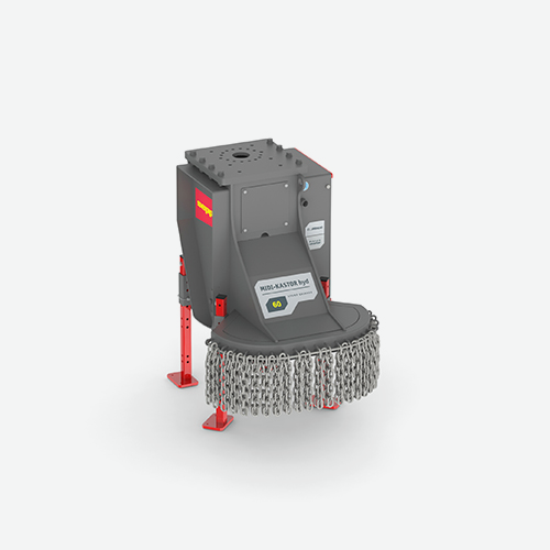 Für eine optimale Anpassung an unterschiedliche Einsatzbedingungen ist der MIDI-KASTOR hyd. mit verschiedenen hydraulischen Motoren und Überdruckventilen erhältlich. Optional können eine Anbauplatte für verschiedene Baggermodelle sowie eine hydraulische Drehvorrichtung mit 190° Schwenkbereich ergänzt werden.