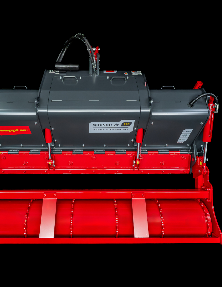 SEPPI MIDISOIL dt stone crusher and forestry tiller crushing stones and wood up to 25 cm Ø and tilling up to 25 cm deep