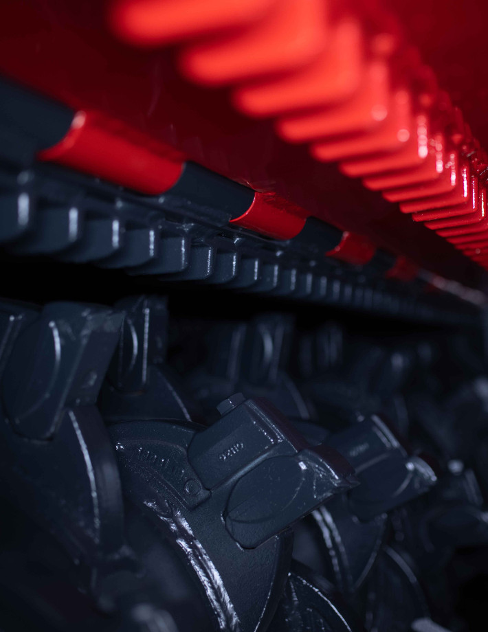 MINIFORST cl - Mehrere Reihen austauschbare, gehärtete Gegenschneiden COUNTER CUTTERS im Gehäuseinneren sorgen für hohe Verschleißfestigkeit und effiziente Schnittleistung.