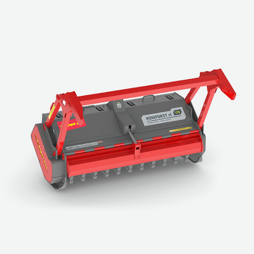 MINIFORST cl - Das SEPPI Forstmulchgerät für Kompaktlader MINIFORST cl eignet sich nicht nur für Arbeiten im Wald, sondern auch für die anspruchsvolle Landschaftspflege und für all jene Bereiche, in denen Stubben, Holz und Gestrüpp beseitigt werden müssen. Dieses Gerät zerkleinert Vegetation sehr fein. Der Mulch, der auf dem Boden liegen bleibt, kann sich schnell wieder zu wertvoller Erde zersetzen.