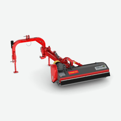 SMWA avs - Mit einer maximalen Seitenverschiebung von bis zu 136 cm ab Traktormitte und einem möglichen Arbeitsbereich von bis zu 274 cm rechts von der Traktorachse wird der Mulcher besonders flexibel einsetzbar.