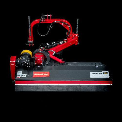 SMWA avs - Der SMWA avs Mulcher ist von und90° bis -50° vertikal schwenkbar, unabhängig von der Seitenverschiebung.