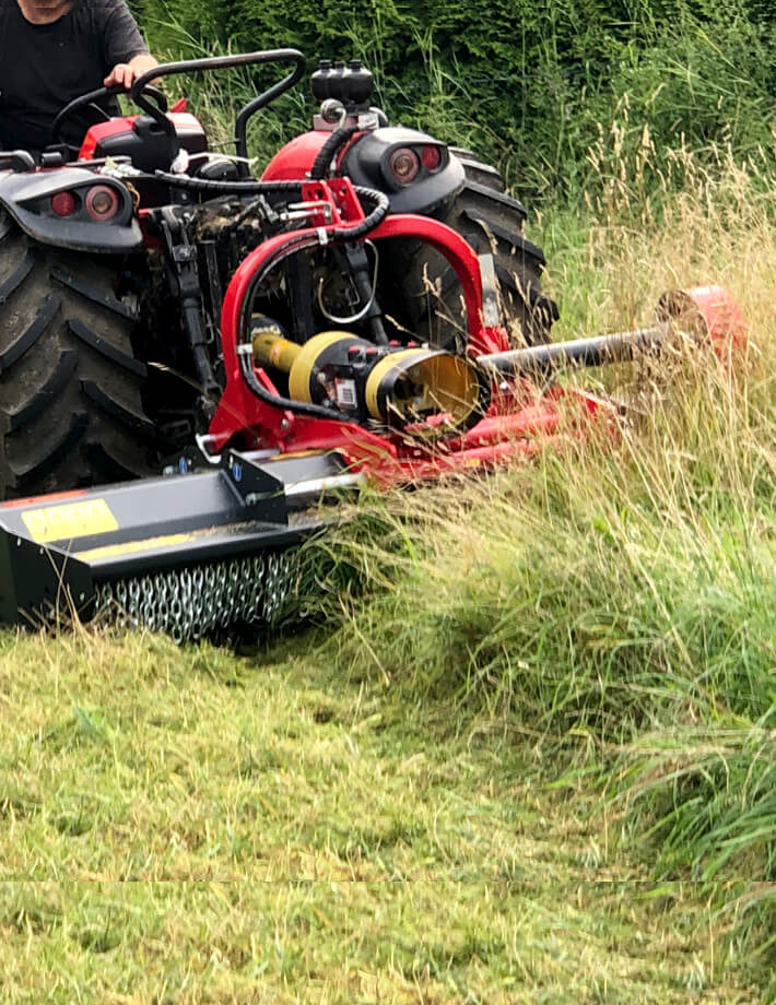 SMWA rev cf - Mulcht Gras, Schnittholz, Reisig und Gestrüpp bis zu 5 cm Ø