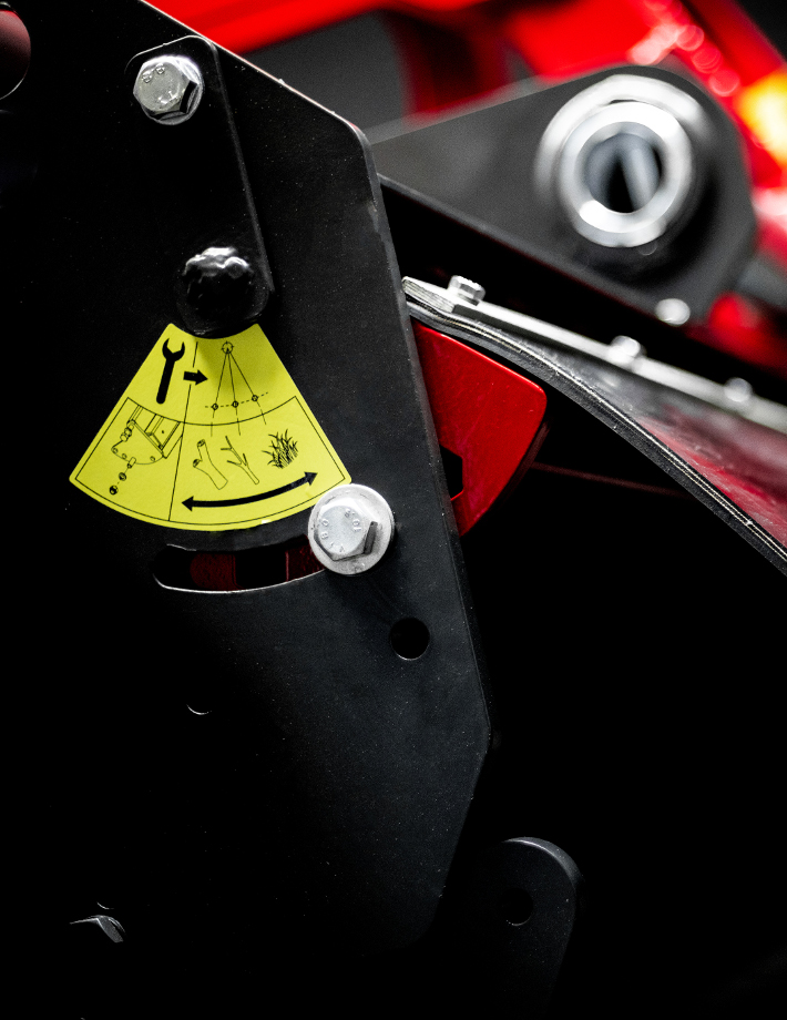 SMWA slim - Auswurfhaube M-FLAP zum Einstellen des Zerkleinerungsgrades